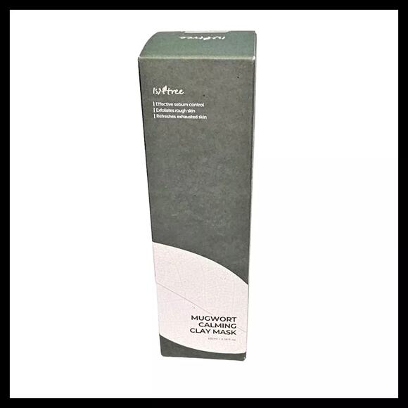 New IsNtree Mugwort Calming Clay Mask 100ml 3.38 fl.oz Pore Tighten Exfoliating - Picture 1 of 1